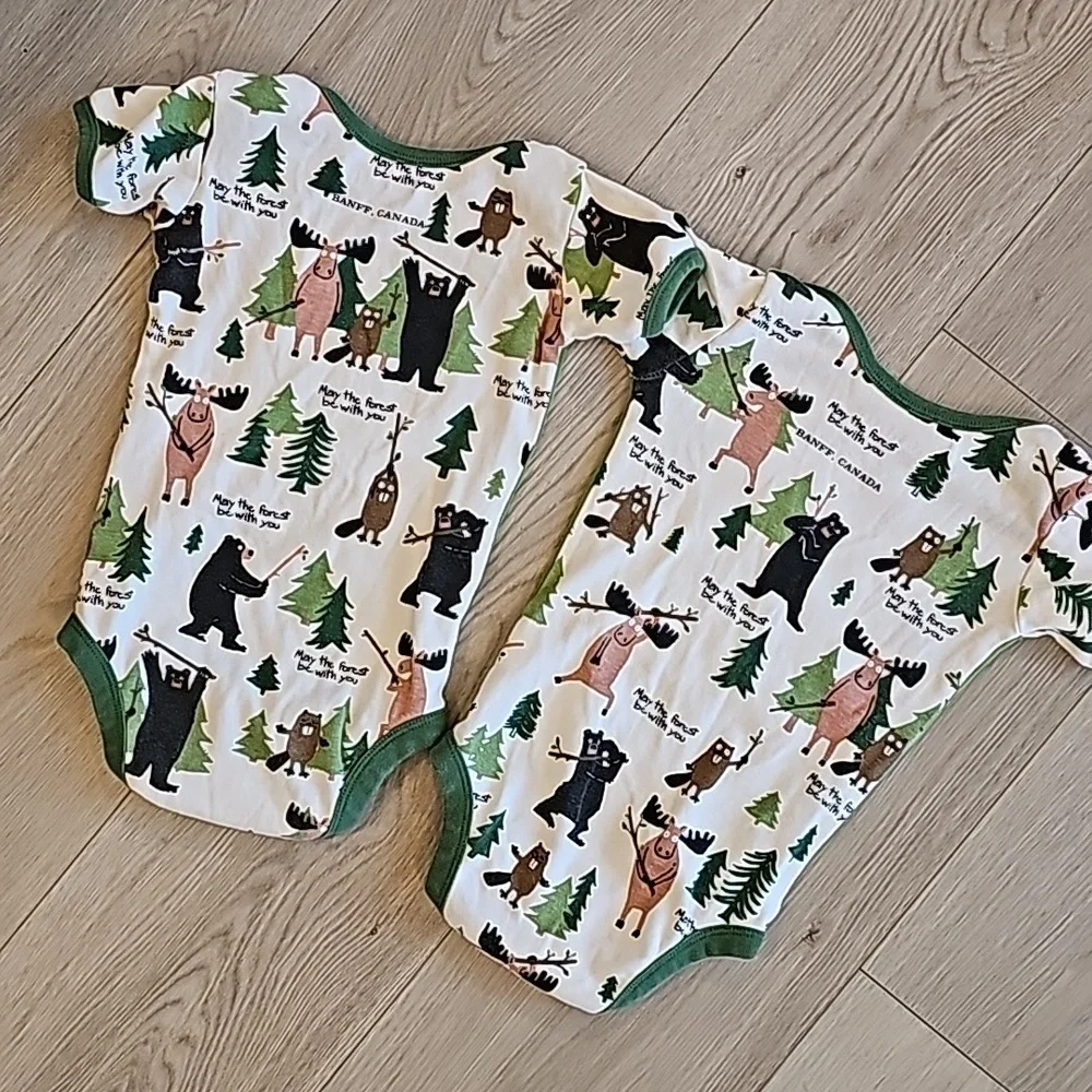 Banff "May The Forest Be With You" Bodysuits, 6-12m - Picture 6 of 8